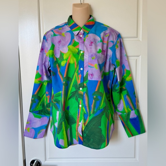 NWT J Crew button down shirt, limited rare “Nicole Wittenberg” collaboration - Picture 4 of 12